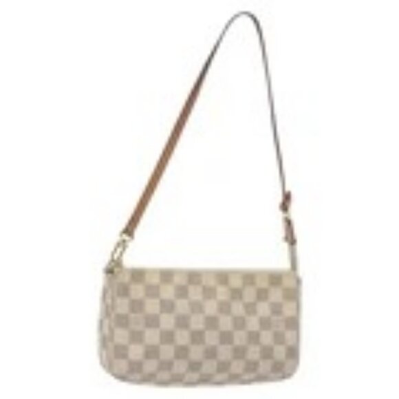 LOUIS VUITTON Damier Azur Pochette Accessoires Pouch N51986 LV Auth 130929 - Picture 1 of 16
